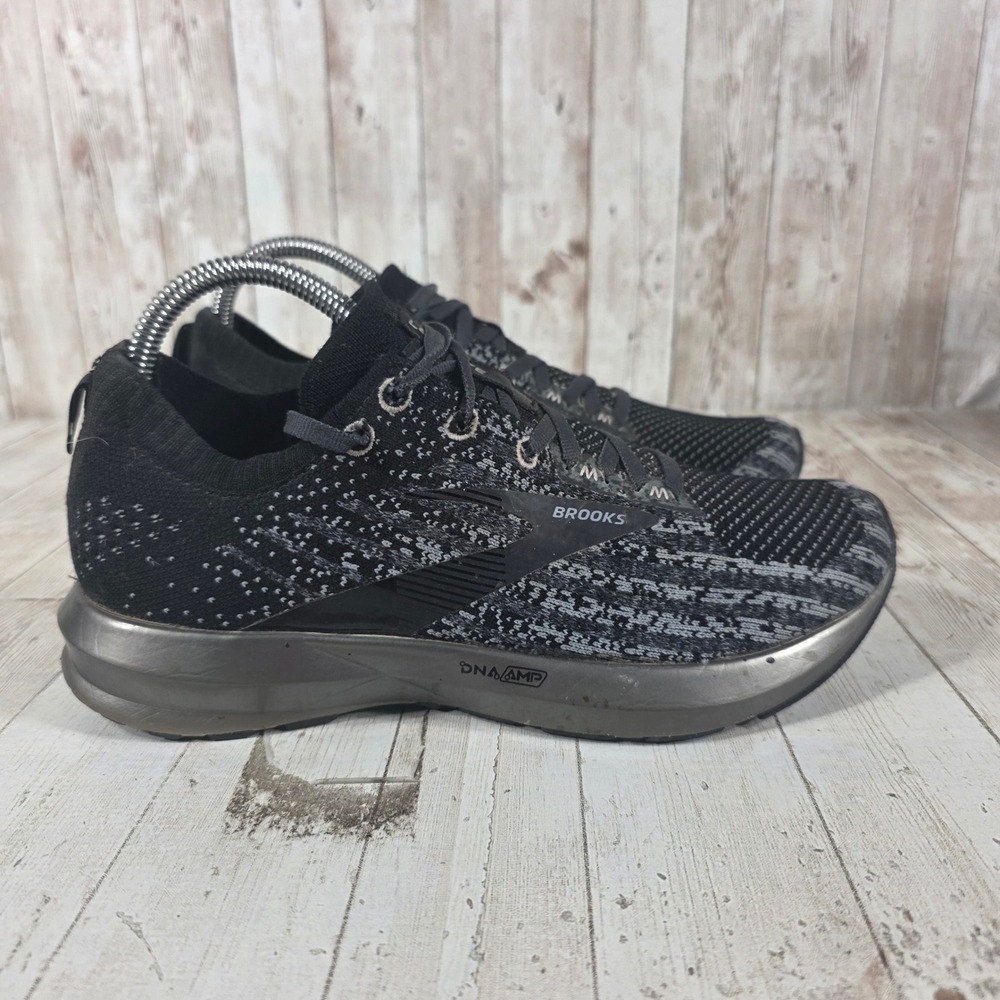 Brooks Levitate 3 Womens Running Shoes Black Grey DNA AMP 1203121B001 Size 8